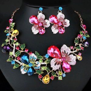 Beautiful Fashion Crystal Rhinestone Jewelry Sets